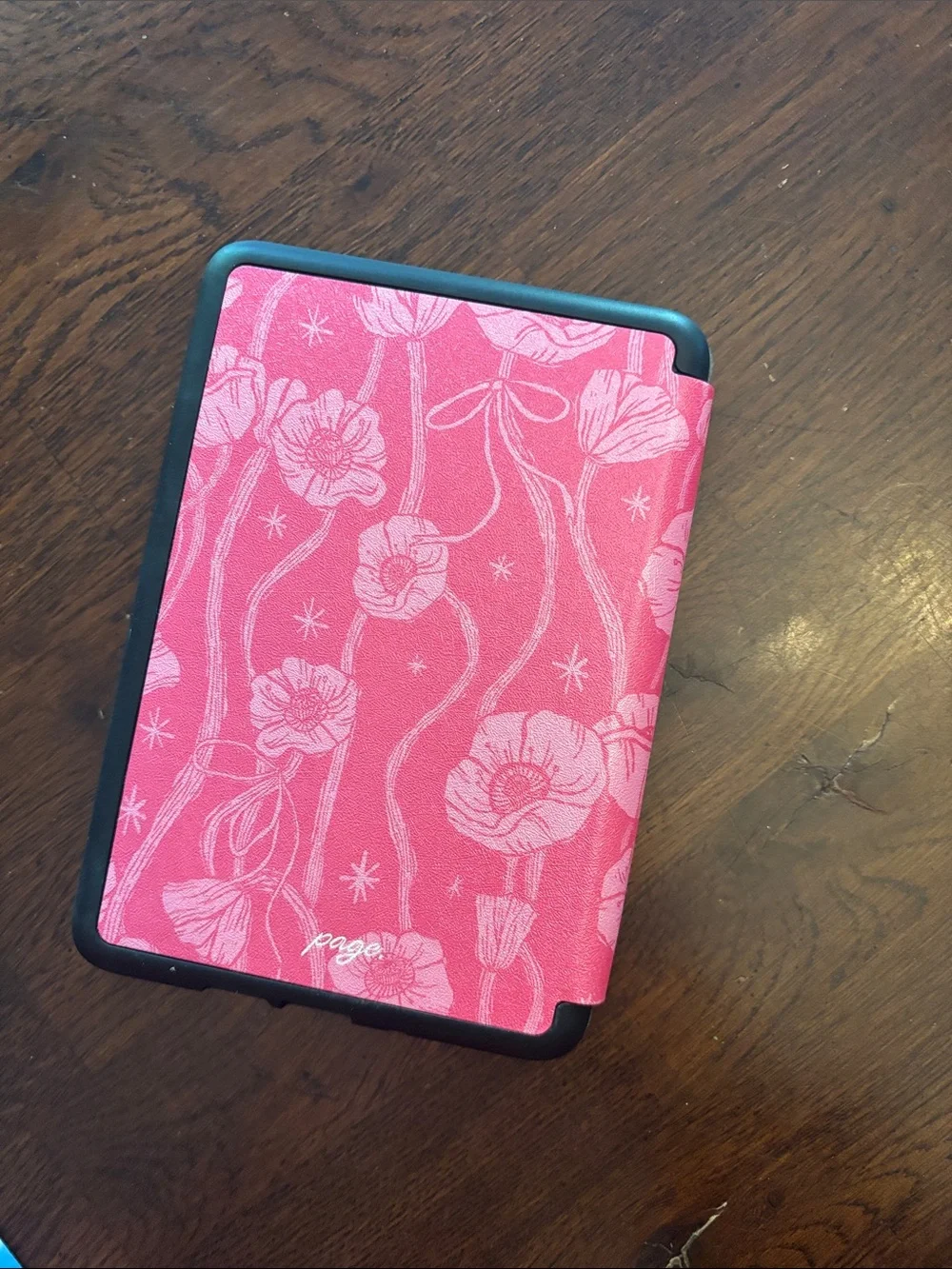 Page.theshop Floral Pink Kindle Case